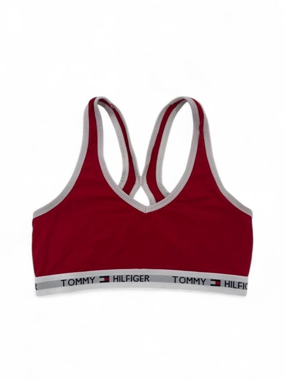 Tommy Hilfiger Cotton Sports Bra - Red